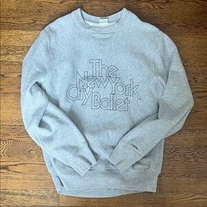 J. Crew Gray 'The New York City Ballet' Crewneck Sweatshirt
